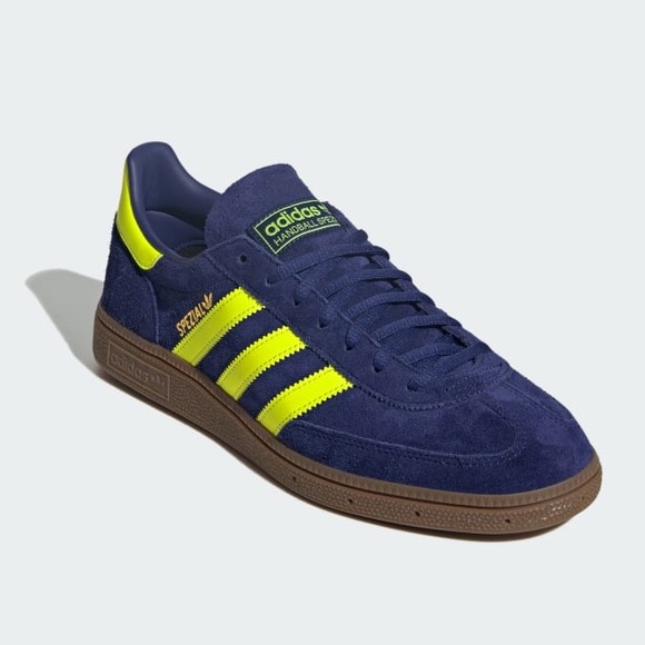 ADIDAS Handball Spezial Suede Sneakers in Victory Blue/Yellow 9.5